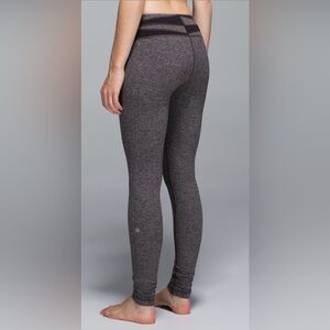 LULULEMON Wunder Under Pants In Giant Heathered Herringbone Size:4